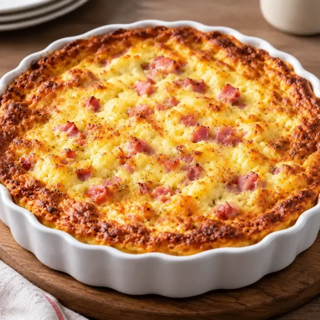 Gratin de chou-fleur au jambon facile