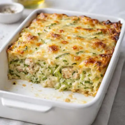 Gratin de courgettes au crabe : moelleux au four