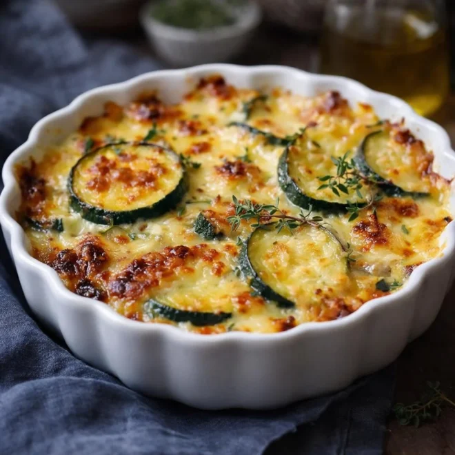 Recette gratin de courgettes de mamie crémeux au gruyère