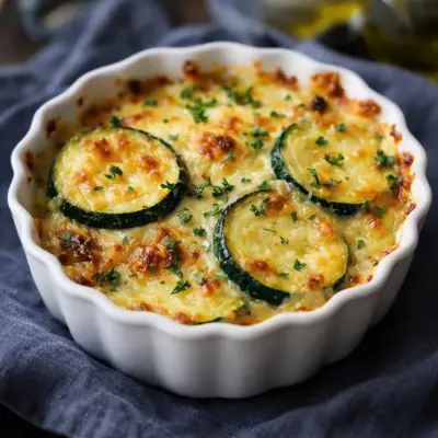 Recette gratin de courgettes crémeux, facile