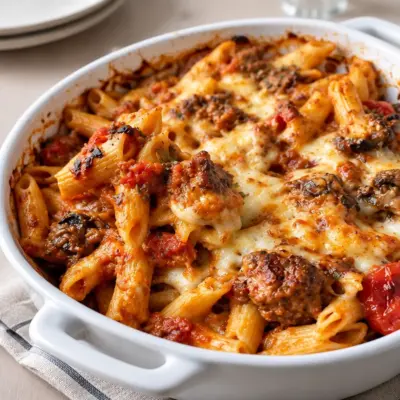 Gratin de penne : recette sicilienne facile