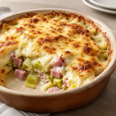 Gratin de poireaux recette crémeuse et dorée