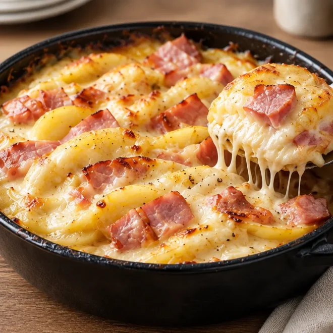 Gratin de pommes de terre à la raclette facile