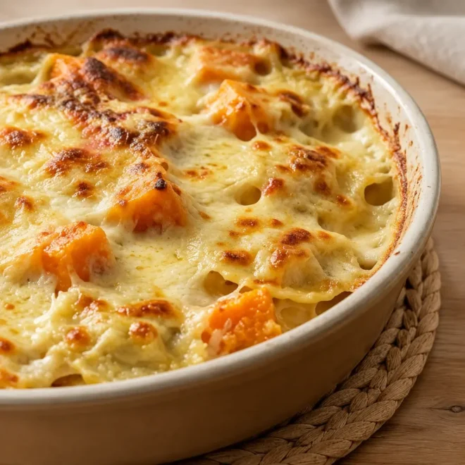 Gratin de ravioles facile au potimarron