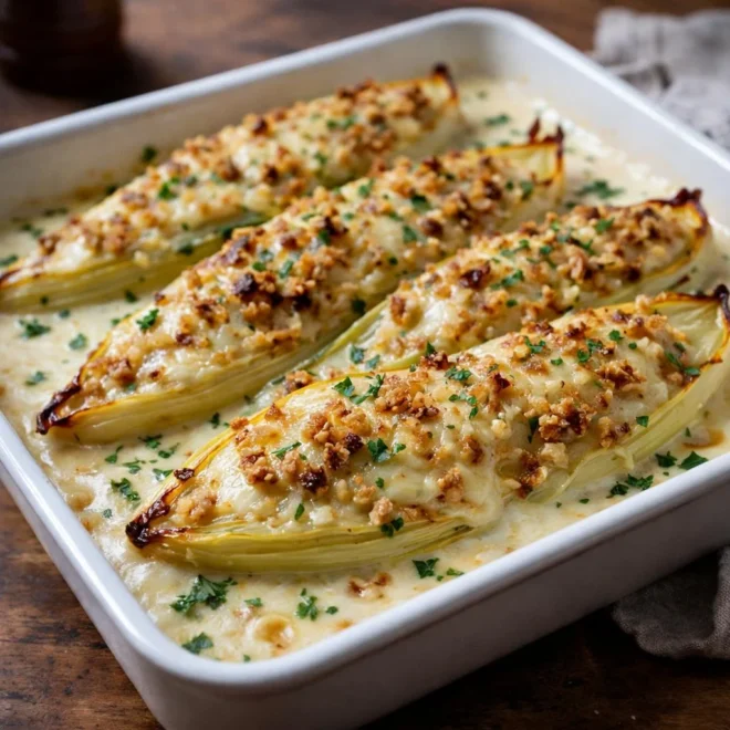 Gratin d’endives au Roquefort : simple & gourmand