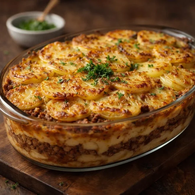 Gratin de pommes de terre au bœuf haché (gratin fondant au four)