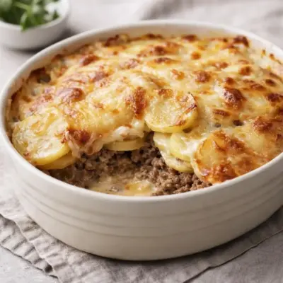 Gratin de pommes de terre au bœuf haché fondant