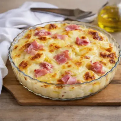 Recette gratin pommes de terre prosciutto mozzarella