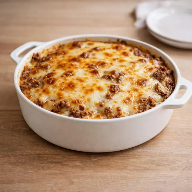 Gratin de pommes de terre à la viande hachée