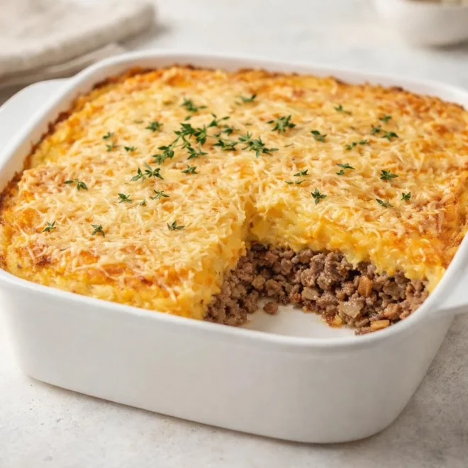 Hachis parmentier léger patate douce : gratiné