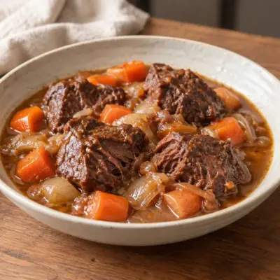 Joue de bœuf à la bière facile et fondante