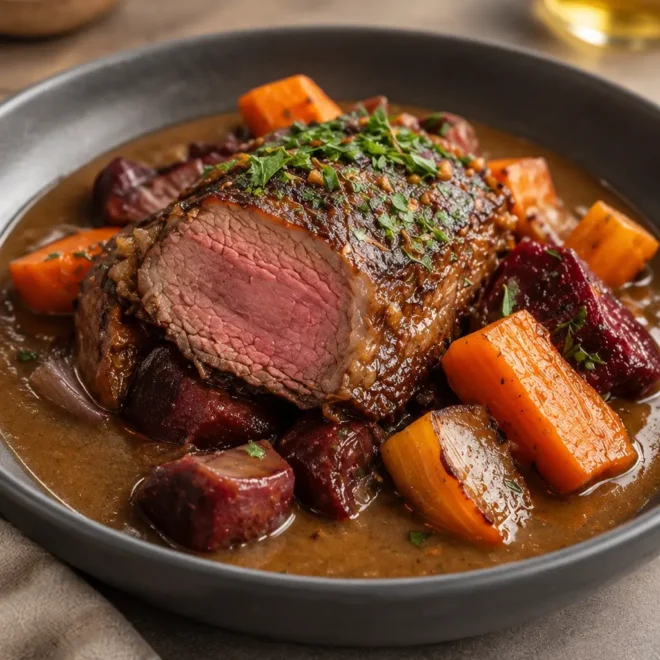 Joue de bœuf au cidre : recette fondante