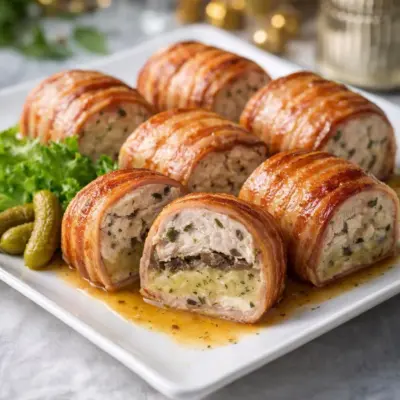 Recette julesien en bacon : rouleaux de poulet gourmands