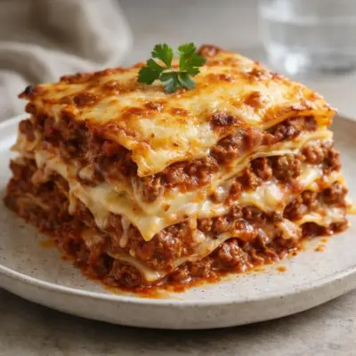Recette lasagnes à la bolognaise facile, gratinée