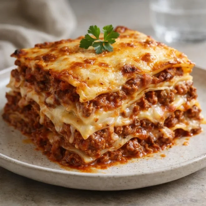 Recette lasagnes à la bolognaise facile, gratinée