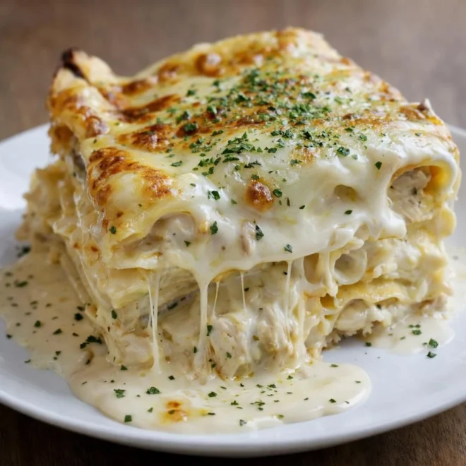 Recette lasagnes poulet sauce blanche crémeuse