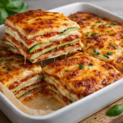 Recette lasagne de courgette sans pâtes