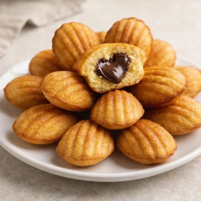 Recette madeleines cœur chocolat : cœur fondant
