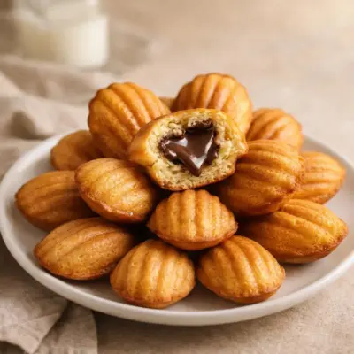 Recette madeleines cœur chocolat moelleuses (cœur coulant)