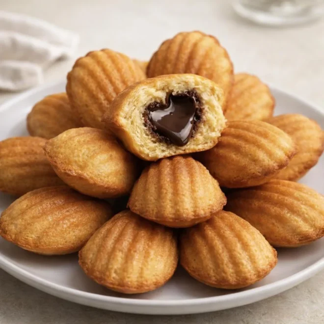 Recette madeleines cœur chocolat ultra-moelleuses