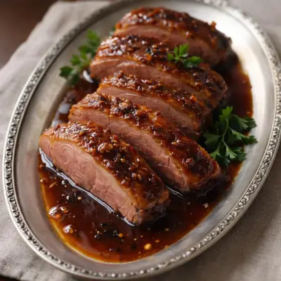 Magret de canard au miel et vinaigre balsamique