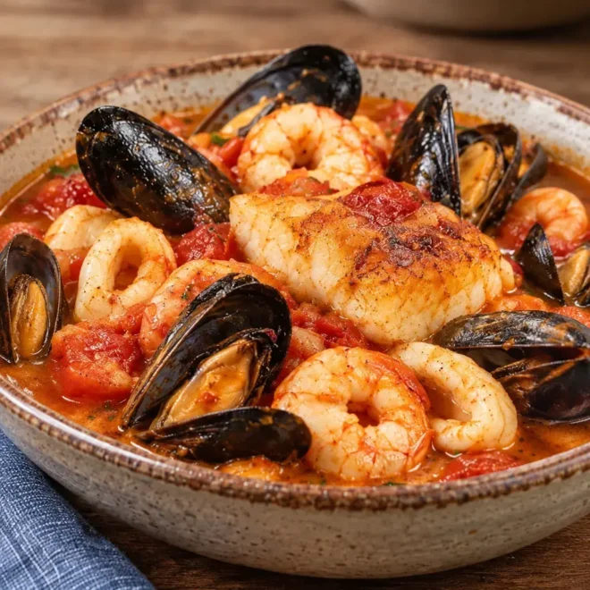 Marmite de la mer à la sauce rouille