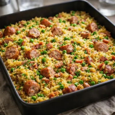Recette marmite toulousaine : riz aux saucisses