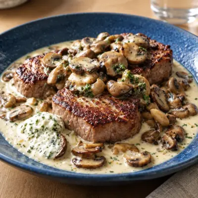 Médaillons de bœuf recette aux champignons