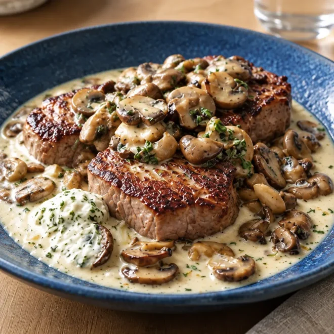 Médaillons de bœuf recette aux champignons