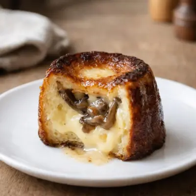 Cannelés salés aux cèpes & Mont d’Or coulant