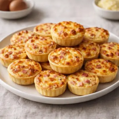Recette mini quiches jambon fromage : express et fondantes