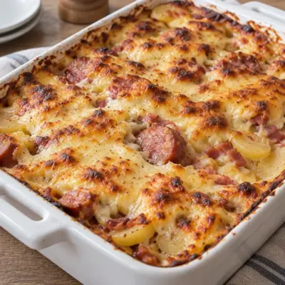 Morbiflette à la saucisse de Morteau facile