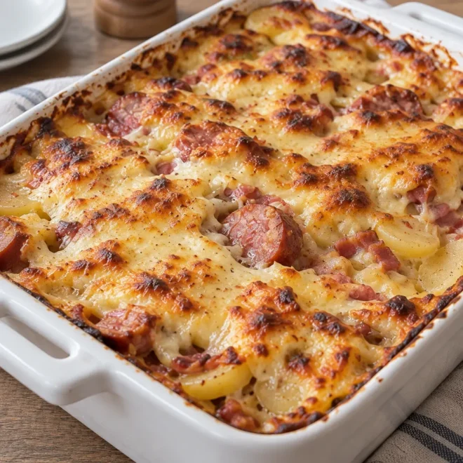 Morbiflette à la saucisse de Morteau