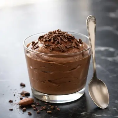 Mousse au chocolat noir 70% ultra aérienne