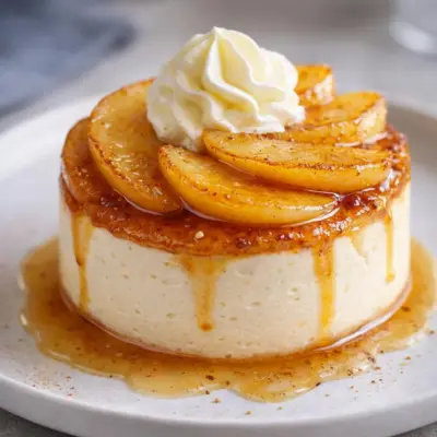 Mousse au mascarpone aux pommes caramélisées