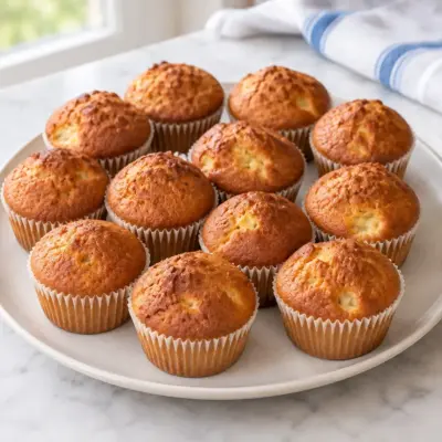 Muffins aux poires moelleux : recette facile