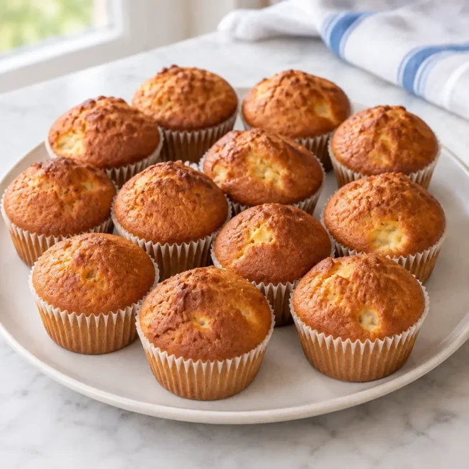 Muffins aux poires moelleux : recette facile