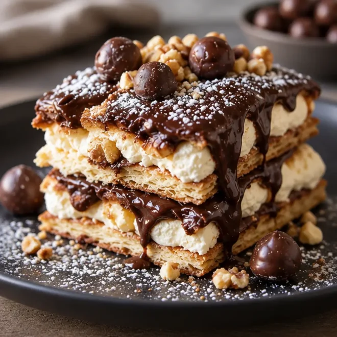 Napoléons chocolat-noisette : recette facile