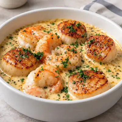 Noix de Saint-Jacques recette crémeuse