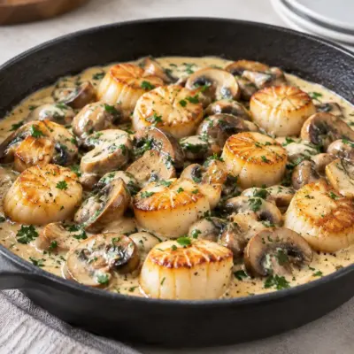 Noix de Saint-Jacques recette crémeuse