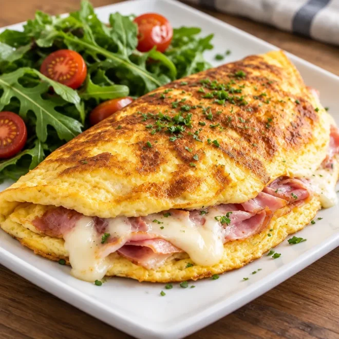 Omelette jambon-fromage : recette facile
