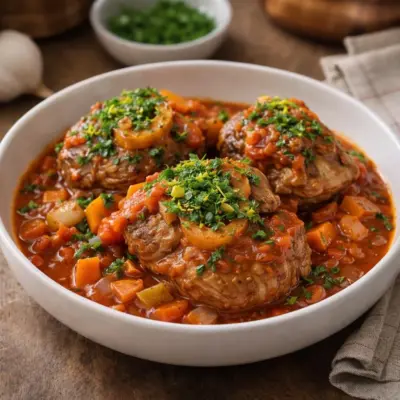 Osso buco de veau à l’italienne : fondant & sauce