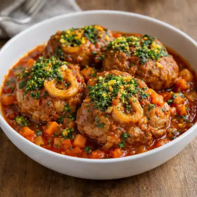 Osso buco de veau à l’italienne : fondant + gremolata