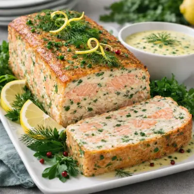 Pain de poisson maison sauce citronnée | aneth