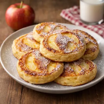 Recette pancakes aux pommes moelleux, facile et rapide