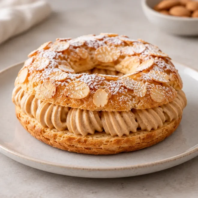 Paris-Brest individuels au praliné, dorés et fondants