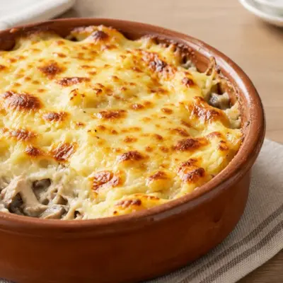 Parmentier de poulet aux champignons facile