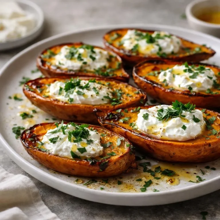 Patates douces rôties au chèvre et au miel