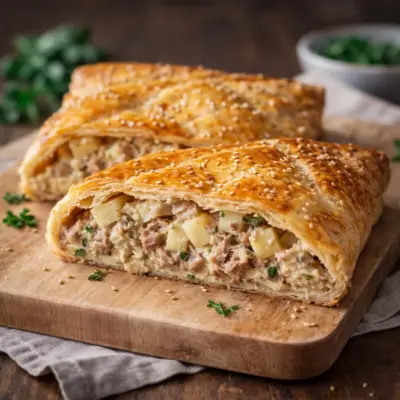 Pâté feuilleté au thon et pommes de terre