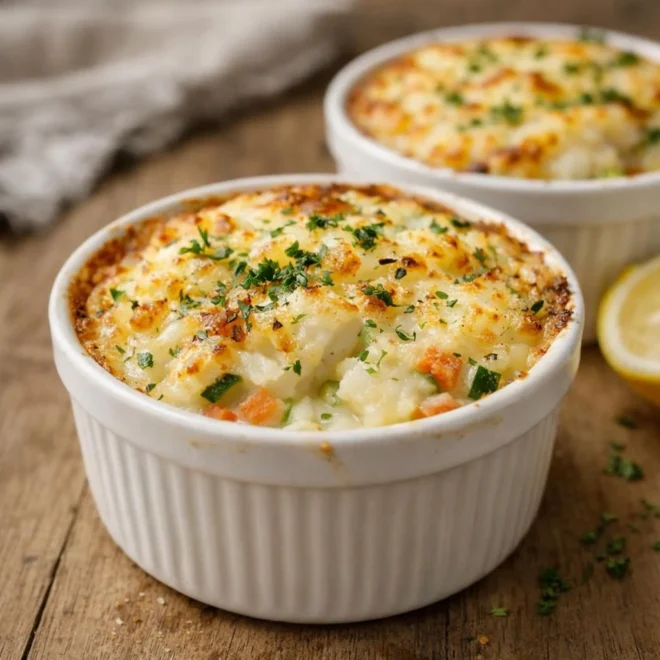 Petits gratins de cabillaud aux légumes : fondants